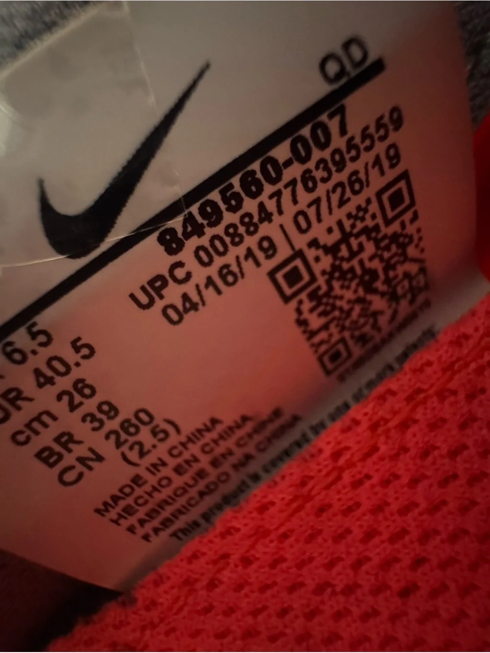 Nike Men’s Air Max Running Sneakers - Gray & Orange